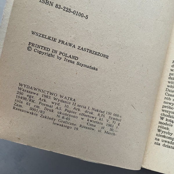 Dzianina dla dzieci w wieku szkolnym - Irena Szymańska