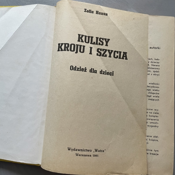 Kulisy kroju i szycia. Odzież dla dzieci - Zofia Hanus