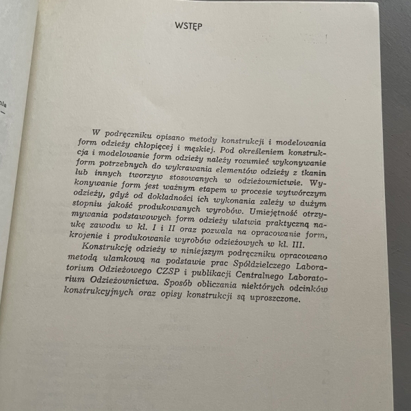 Krój i modelowanie odzieży męskiej i chłopięcej - Mieczysław Porycki