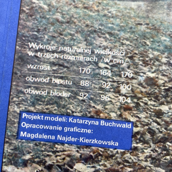 Uszyj sama! Wykroje - kurtka damska, kamizelka #20 - Przyjaciółka