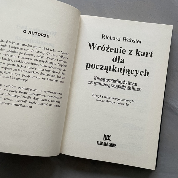 Wróżenie z kart dla początkujących - Richard Webster