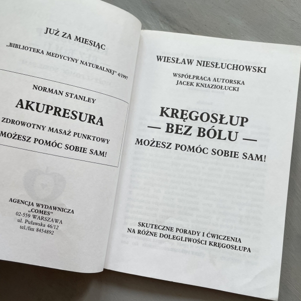 Kręgosłup bez bólu. Możesz pomóc sam sobie - Wiesław Niesłuchowski