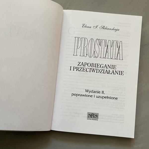 Prostata zapobieganie i przeciwdziałanie - Elena Sklianskaja